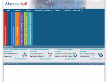 Tablet Screenshot of akebonosoft.com